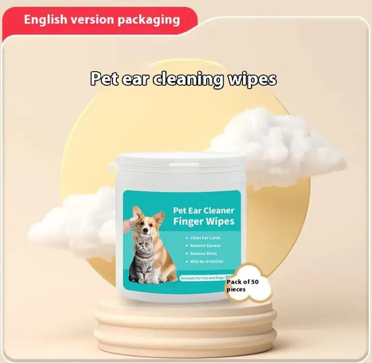 Pet Ear Cleaning Wipes — Gentle Finger Wipes for Dogs & Cats | Mister’s