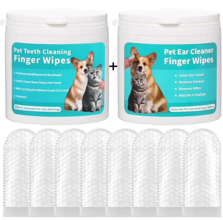 Pet Ear Cleaning Wipes — Gentle Finger Wipes for Dogs & Cats | Mister’s